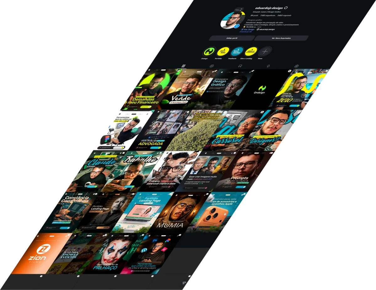 Prévia do perfil @eduardojr.design no Instagram